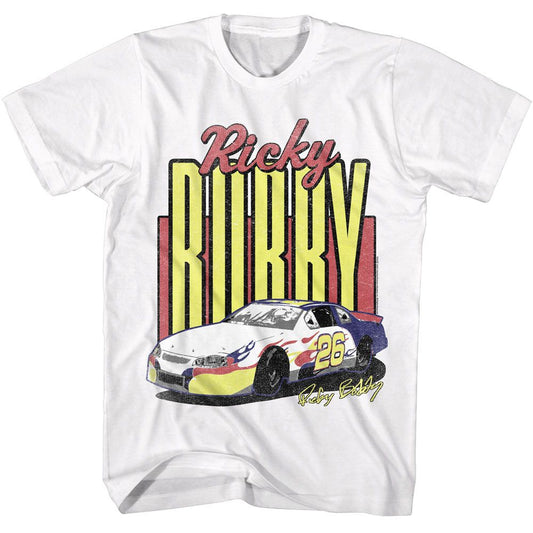 Talladega Nights - Tall Bobby - American Classics - Solid White Adult Short Sleeve T-Shirt