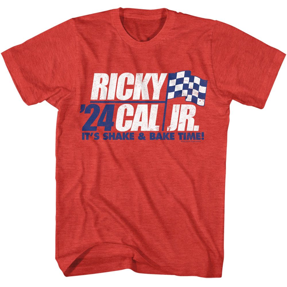 Talladega Nights - Bobby Cal Jr 24 - Adult Heather Short Sleeve T-Shirt - clothing by TeeHivey.com (Image 1)