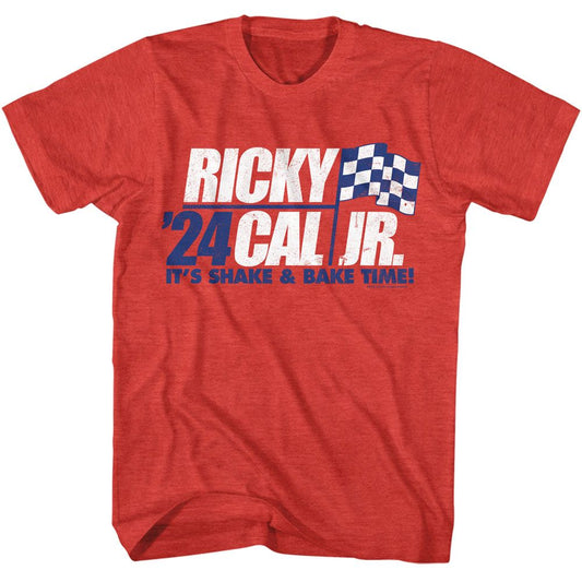 Talladega Nights - Bobby Cal Jr 24 - Adult Heather Short Sleeve T-Shirt - clothing by TeeHivey.com (Image 1)