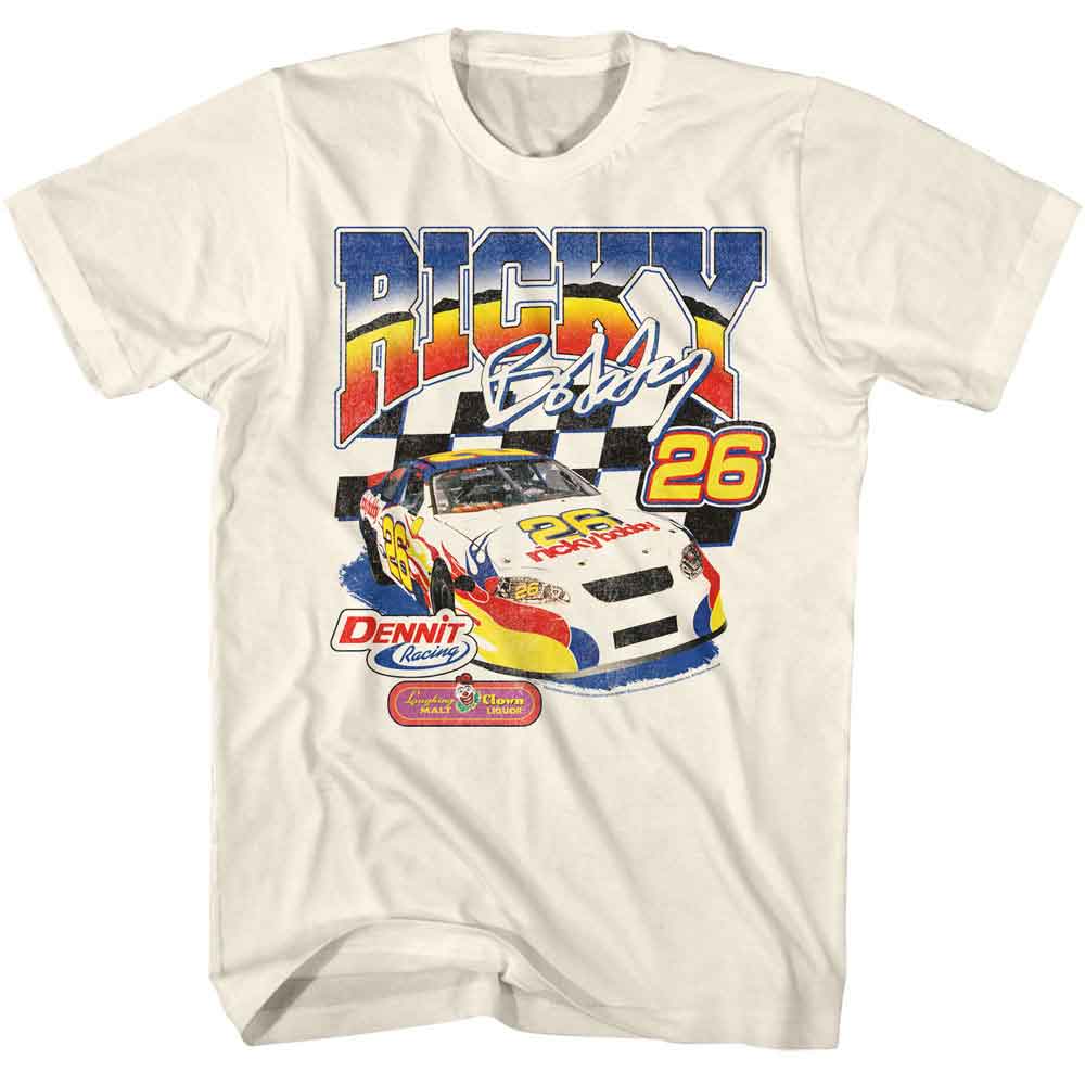 Talladega Nights - Sponsored - American Classics - Solid Off-White Adult Short Sleeve T-Shirt