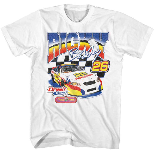 Talladega Nights - Sponsored - American Classics - Solid White Adult Short Sleeve T-Shirt
