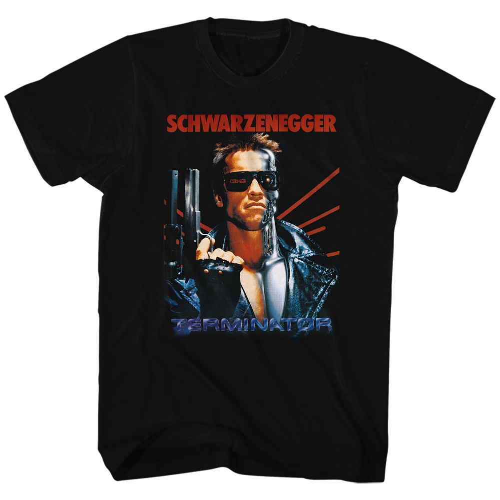 Terminator - Schwarz - Short Sleeve - Adult - T-Shirt - clothing by TeeHivey.com
