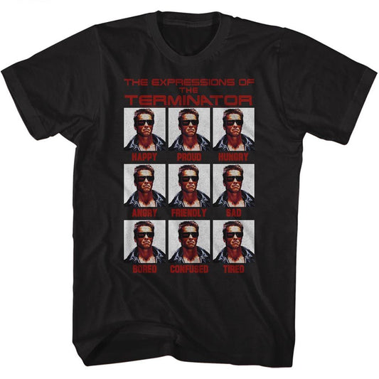 Terminator - Expressions - Short Sleeve - Adult - T-Shirt - clothing by TeeHivey.com