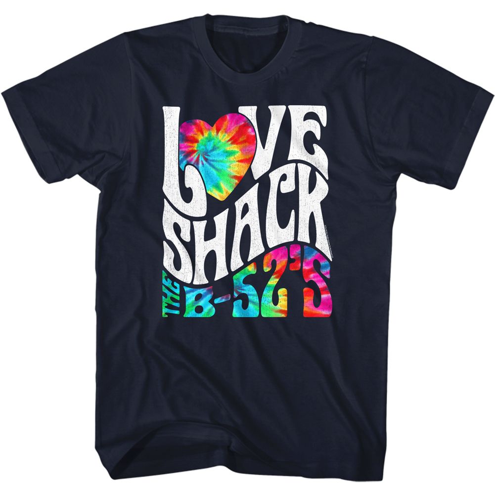 The B52S - Love Shack Tie Dye - Short Sleeve - Adult - T-Shirt - clothing by TeeHivey.com