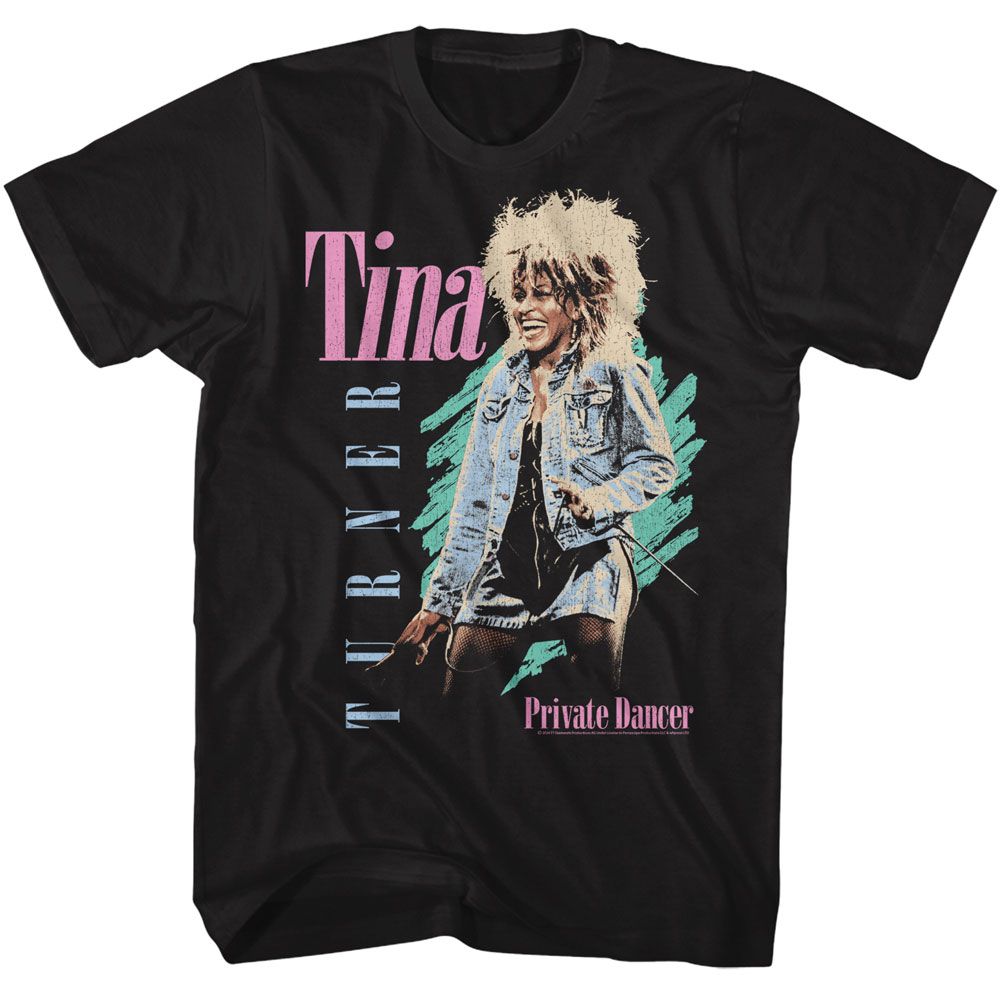 Tina Turner - Pastel Retro - American Classics - Adult Short Sleeve T-Shirt - clothing by TeeHivey.com (Image 1)