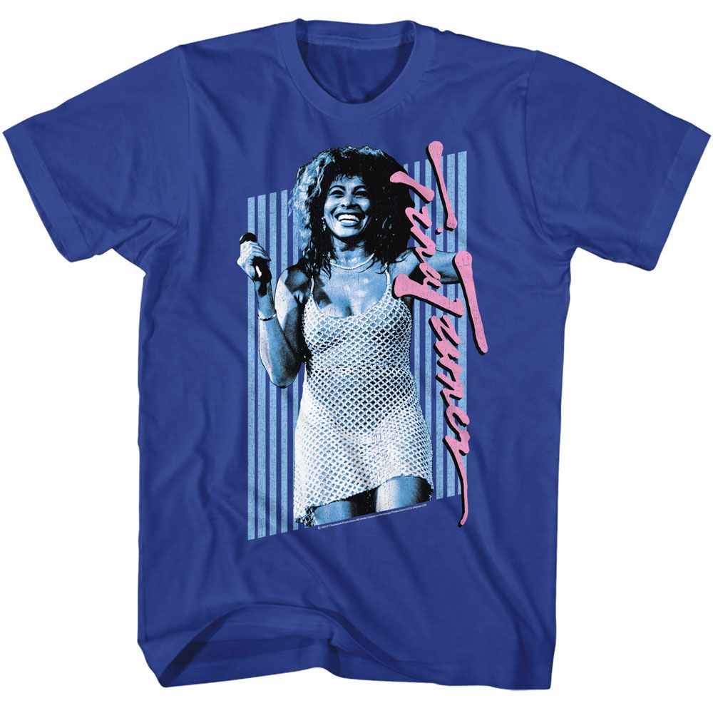 Tina Turner - Background Bars - American Classics - Adult Short Sleeve T-Shirt - clothing by TeeHivey.com (Image 1)