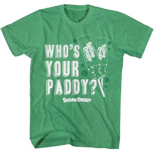 Tootsie Roll - Whos Your Paddy - American Classics - Heather Green Adult Short Sleeve T-Shirt (Image 1)