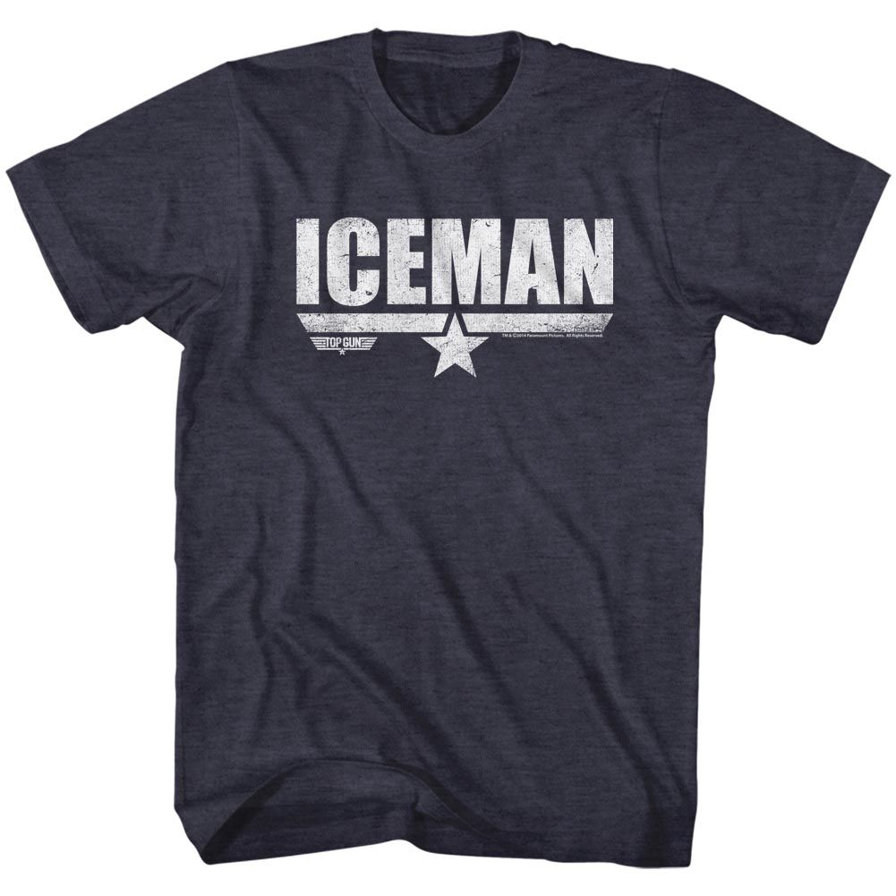 Top Gun - Ice Man - Short Sleeve - Heather - Adult - T-Shirt - clothing by TeeHivey.com
