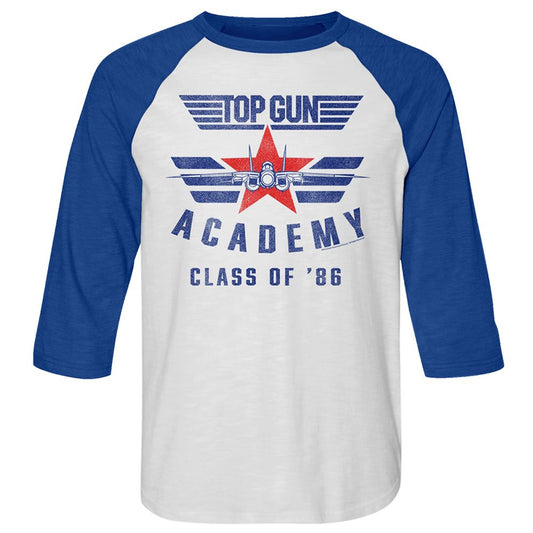 Top Gun - Academy 86 - 3/4 Sleeve - Heather - Adult - Raglan Shirt - clothing by TeeHivey.com