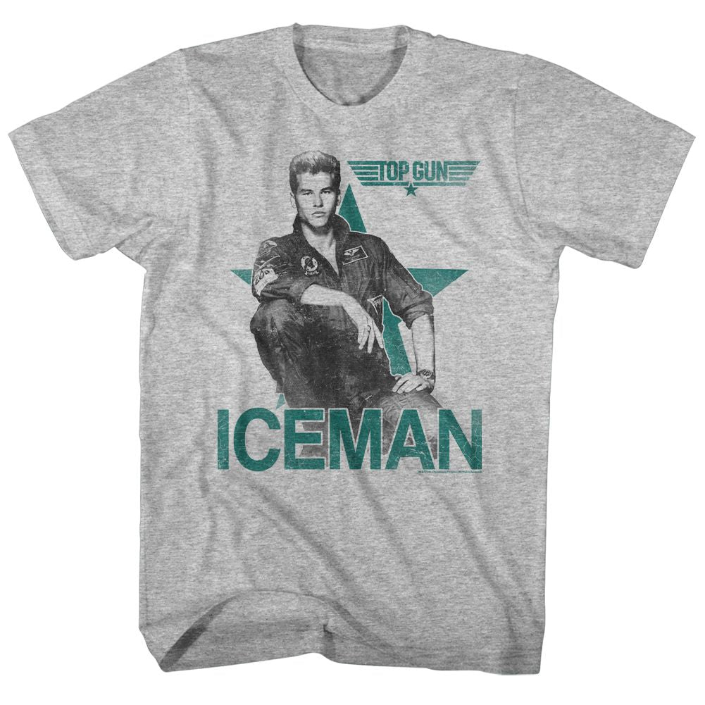 Top Gun - Iceman - Short Sleeve - Heather - Adult - T-Shirt - clothing by TeeHivey.com