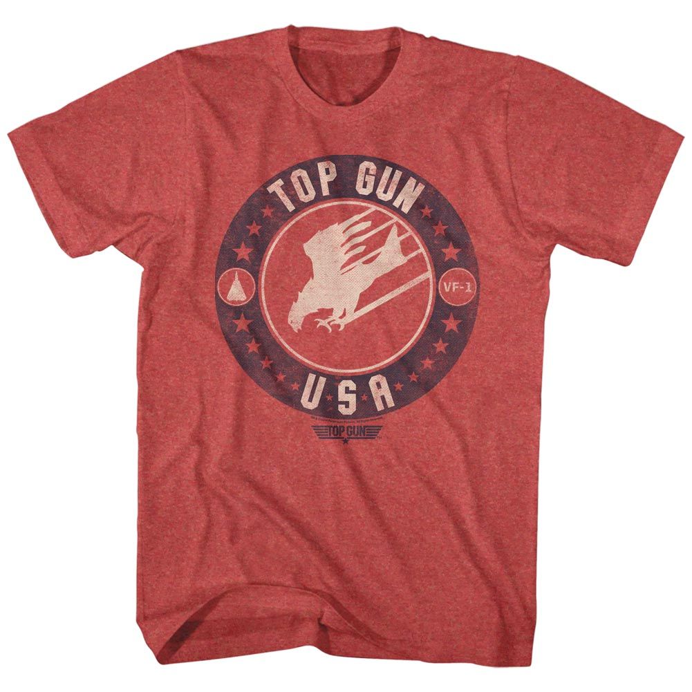 Top Gun - T Bird USA - Short Sleeve - Heather - Adult - T-Shirt - clothing by TeeHivey.com