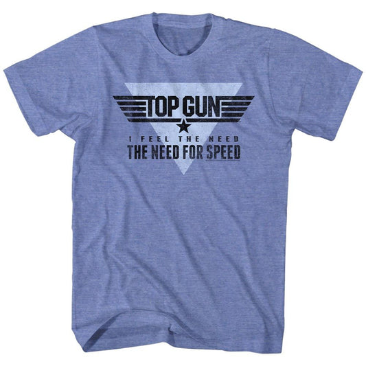 Top Gun - Speed Yeah - Short Sleeve - Heather - Adult - T-Shirt