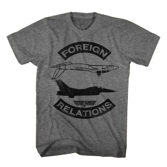 Top Gun - Foreign Relations - Short Sleeve - Heather - Adult - T-Shirt - clothing by TeeHivey.com