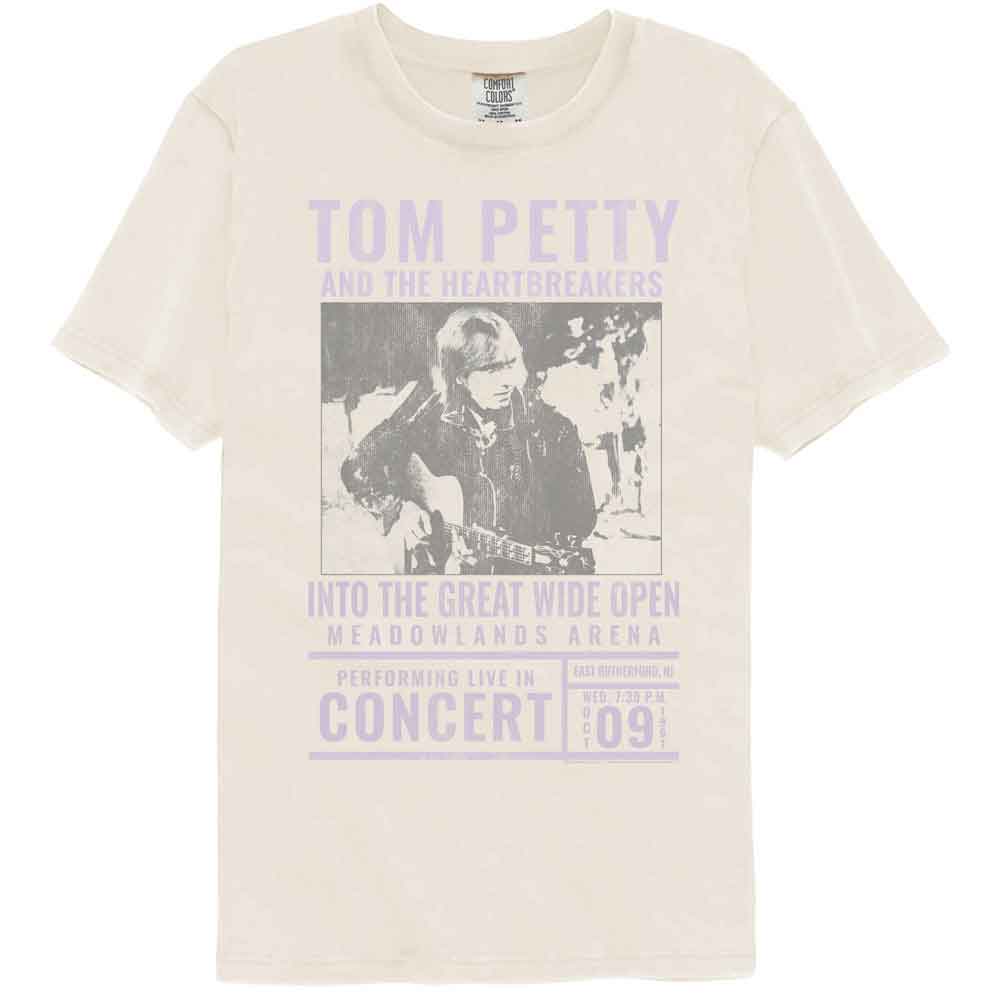 Tom Petty - Into The Great Wide Open - American Classics - Off-White Solid Adult Short Sleeve Comfort Color T-Shirt (Image 1)