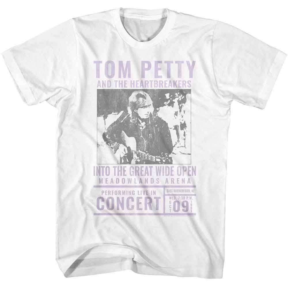 Tom Petty - Into The Great Wide Open - American Classics - White Adult Short Sleeve T-Shirt (Image 1)