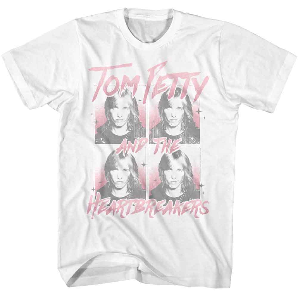Tom Petty - Four Images - American Classics - White Adult Short Sleeve T-Shirt - clothing by TeeHivey.com (Image 1)