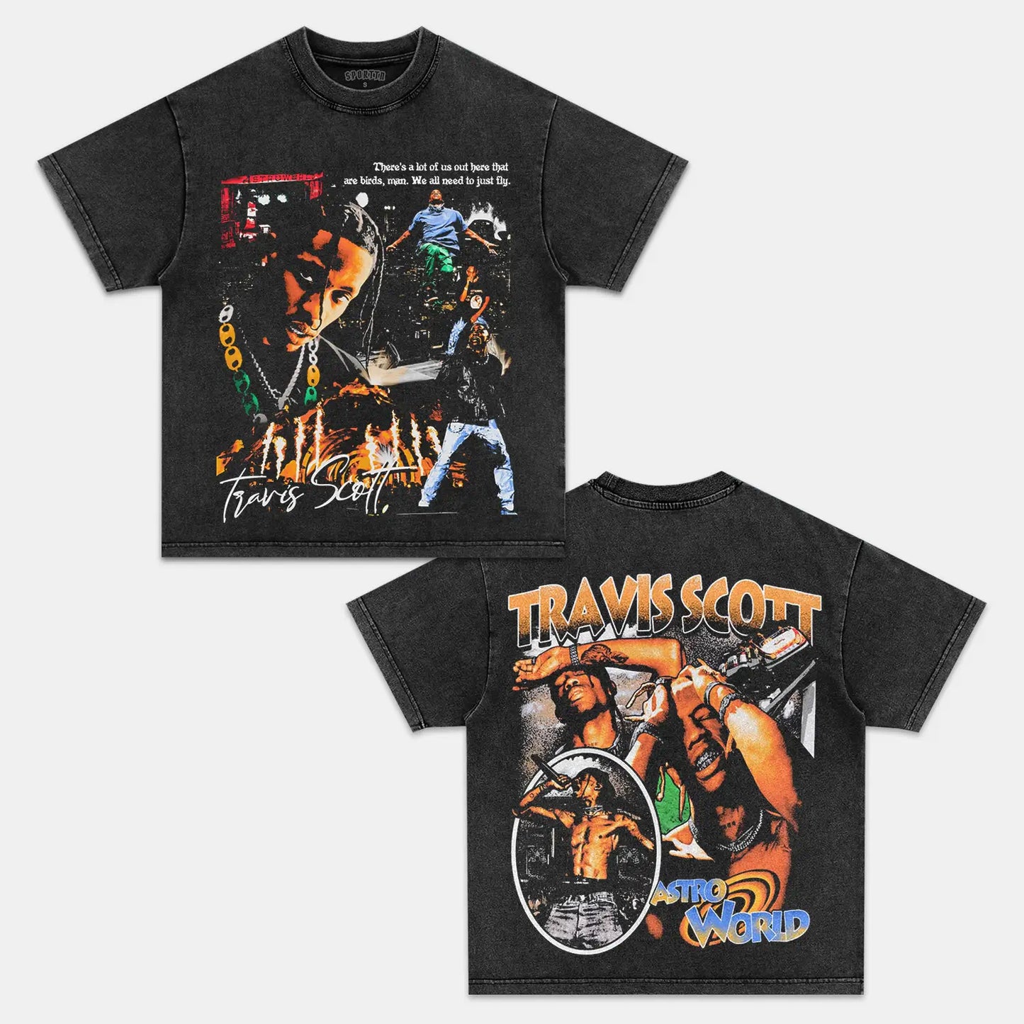 TRAVIS SCOTT VINTAGE TEE Style009