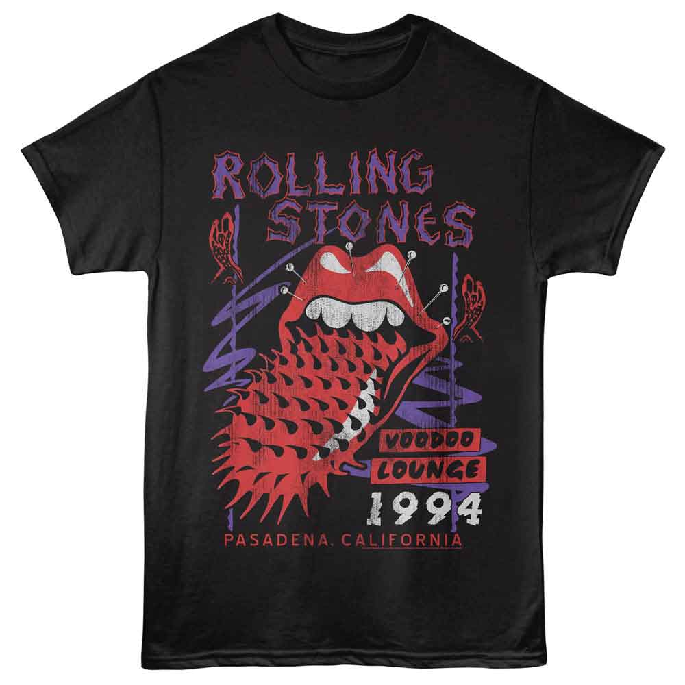 Rolling Stones - Voodoo Lounge - American Classics - Black Front Print Adult Short Sleeve T-Shirt