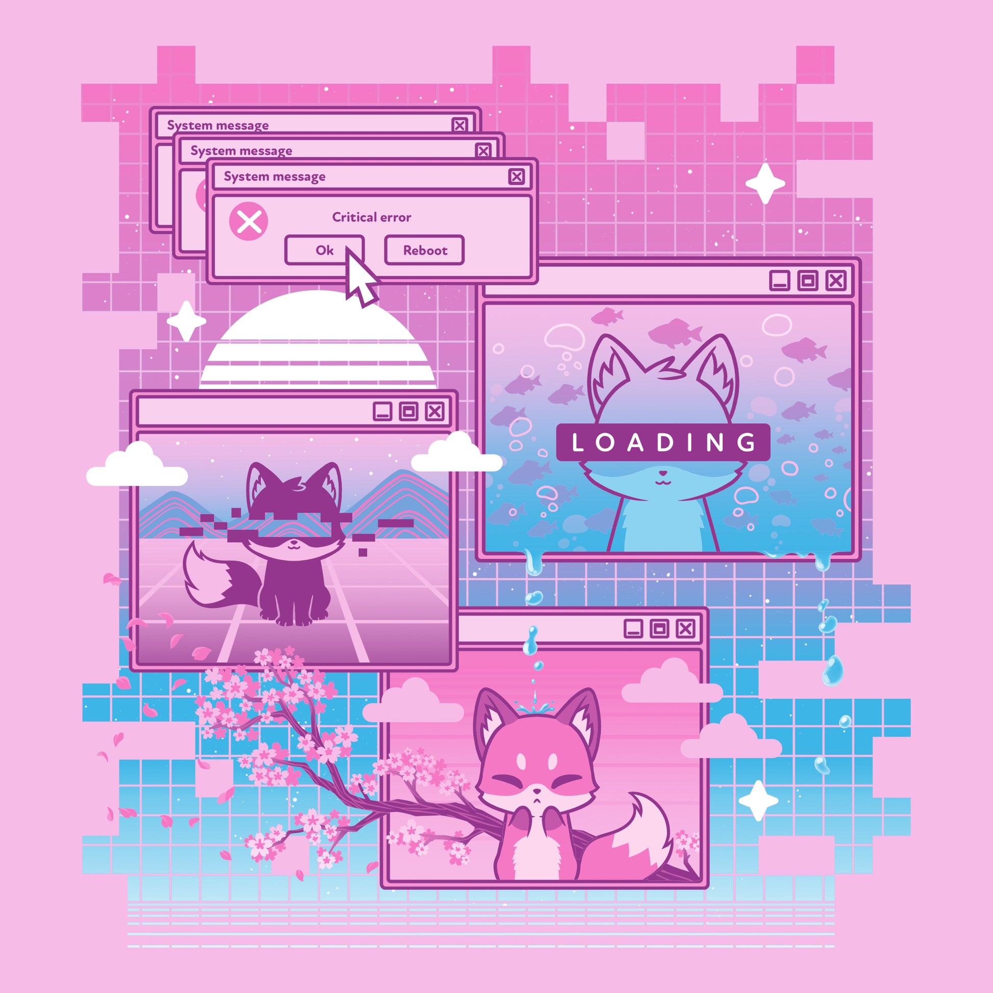 Vaporwave Fox