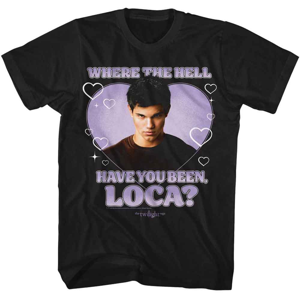 Twilight - Loca Heart Recolor - American Classics - Solid Black Adult Short Sleeve T-Shirt