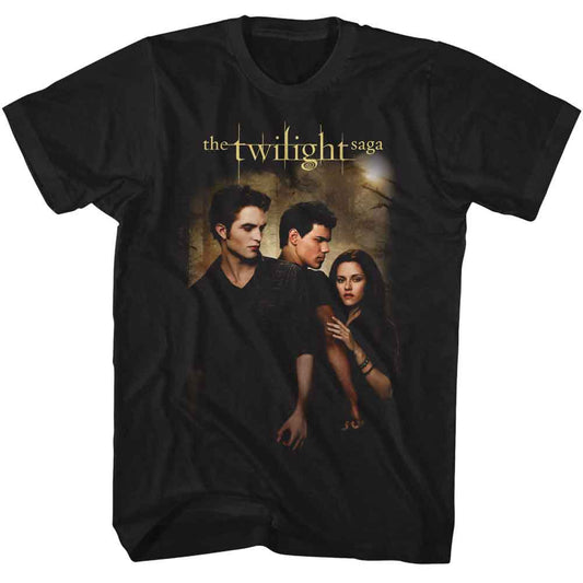 Twilight - New Moon Key Art - American Classics - Black Solid Adult Short Sleeve T-Shirt