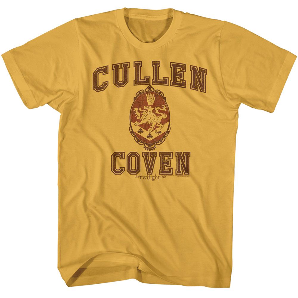 Twilight - Cullen Family Alumni - American Classics - Solid Yellow Adult Short Sleeve T-Shirt