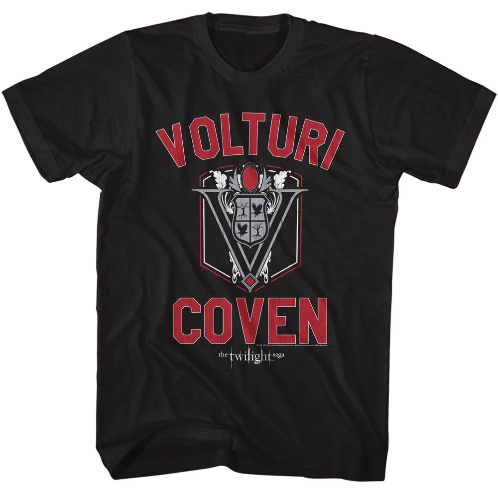 Twilight - Volturi Coven - American Classics - Solid Black Adult Short Sleeve T-Shirt