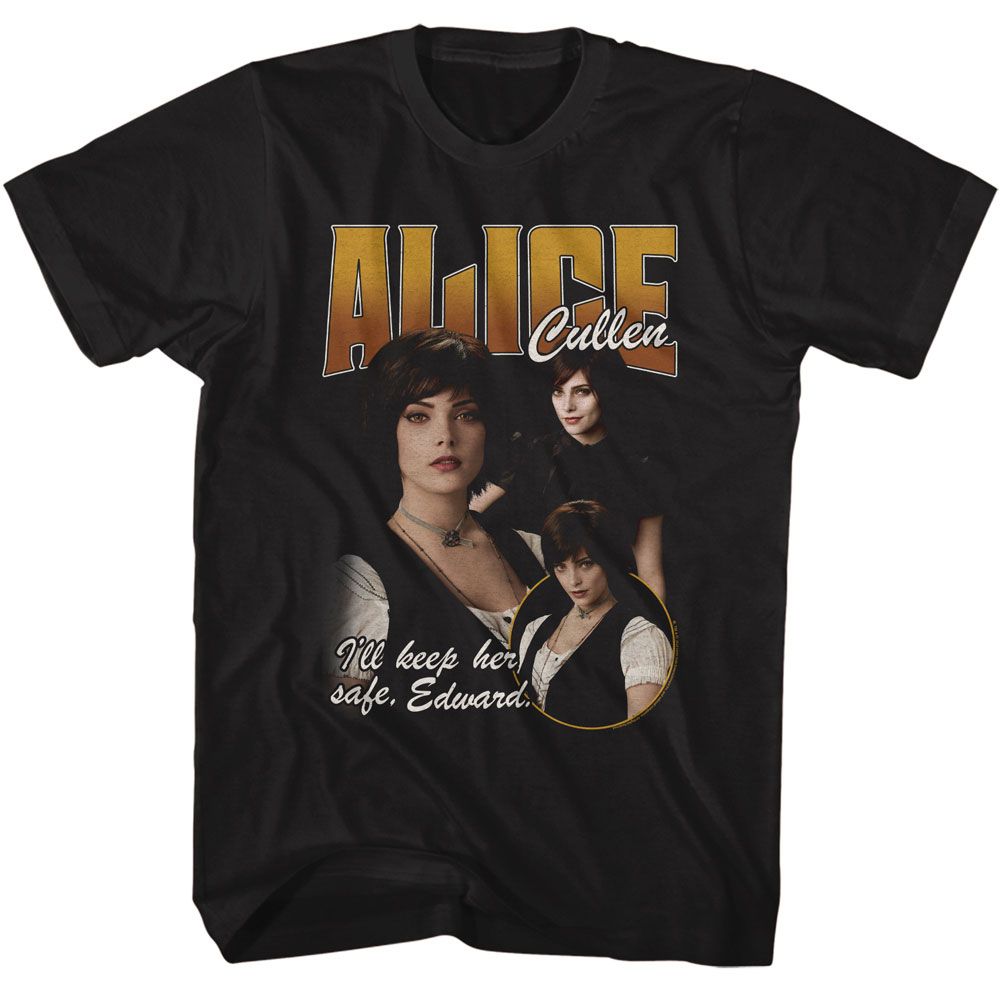 Twilight - Alice Ill Keep Her Safe - American Classics - Solid Black Adult Short Sleeve T-Shirt (Image 1)