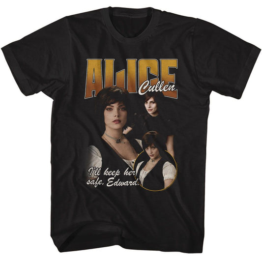 Twilight - Alice Ill Keep Her Safe - American Classics - Solid Black Adult Short Sleeve T-Shirt (Image 1)