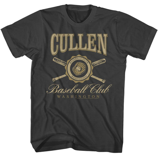 Twilight - Cullen Baseball Club - American Classics - Solid Gray Adult Short Sleeve T-Shirt