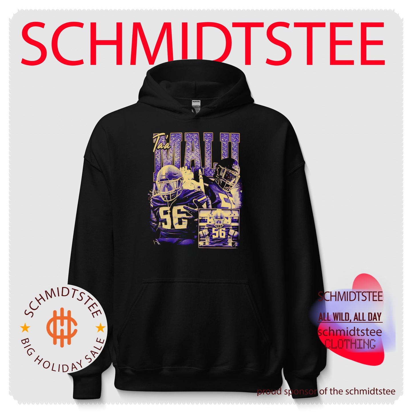 Ta’a Malu Football Player 56 athlete sports apparel shirt