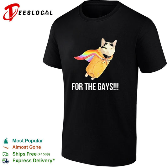 Taco Cat Pride Flag For The Gays funny shirt
