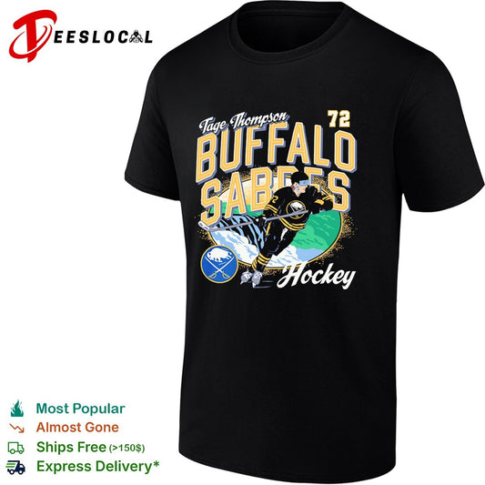 Tage Thompson Buffalo Sabres NHL Hockey 72 Text Logo shirt