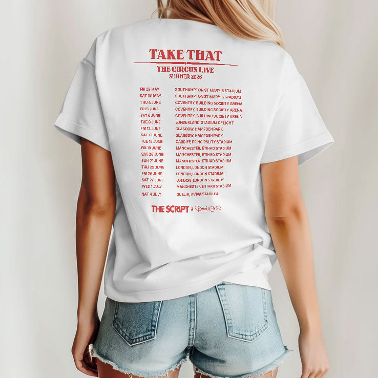 Take That Circus Live 2026 Tour T Shirt