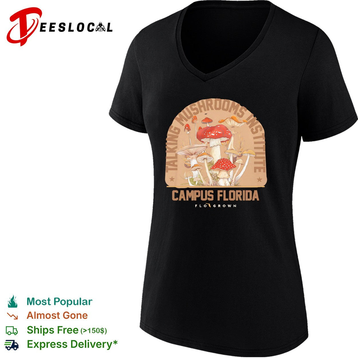 Taking mushrooms institute campus Florida Flo Grown mushroom shirt