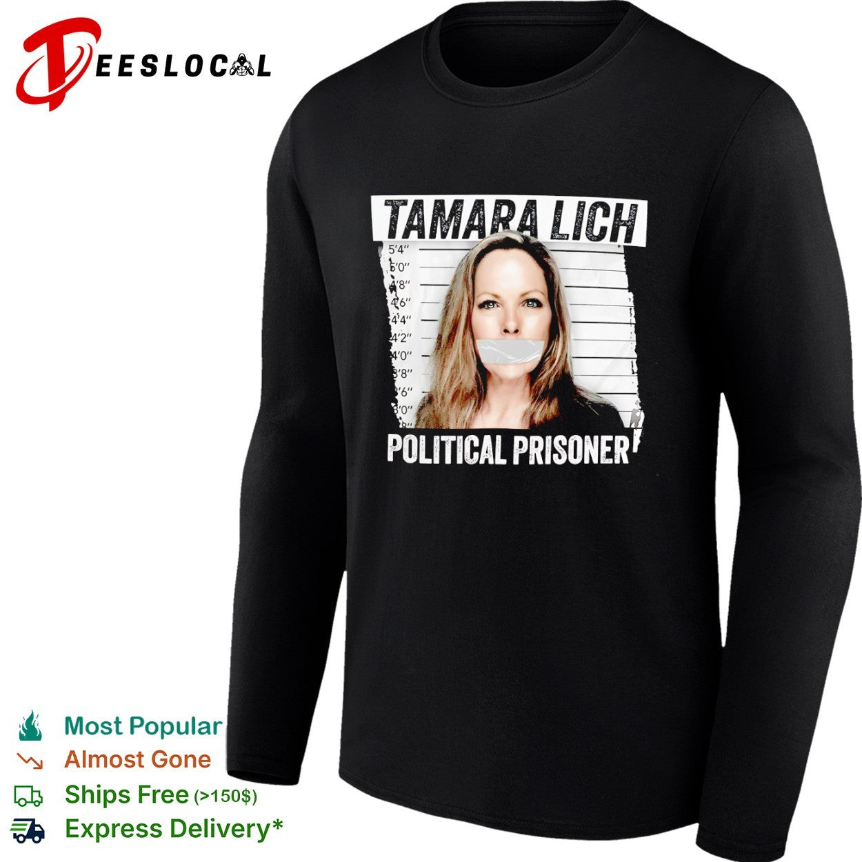 Tamara Lich Political Prisoner Mugshot shirt
