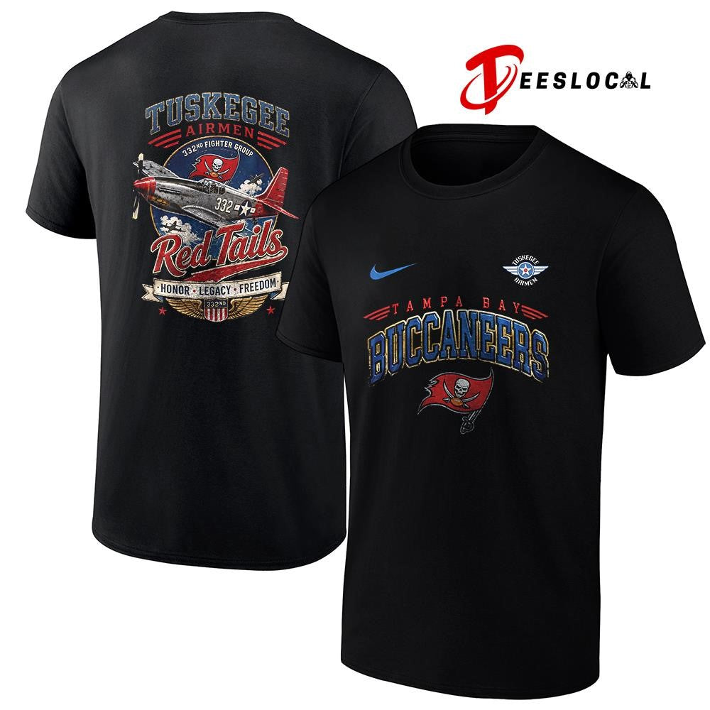 Tampa Bay Buccaneers Tuskegee Airmen Red Tails honor legacy freedom shirt