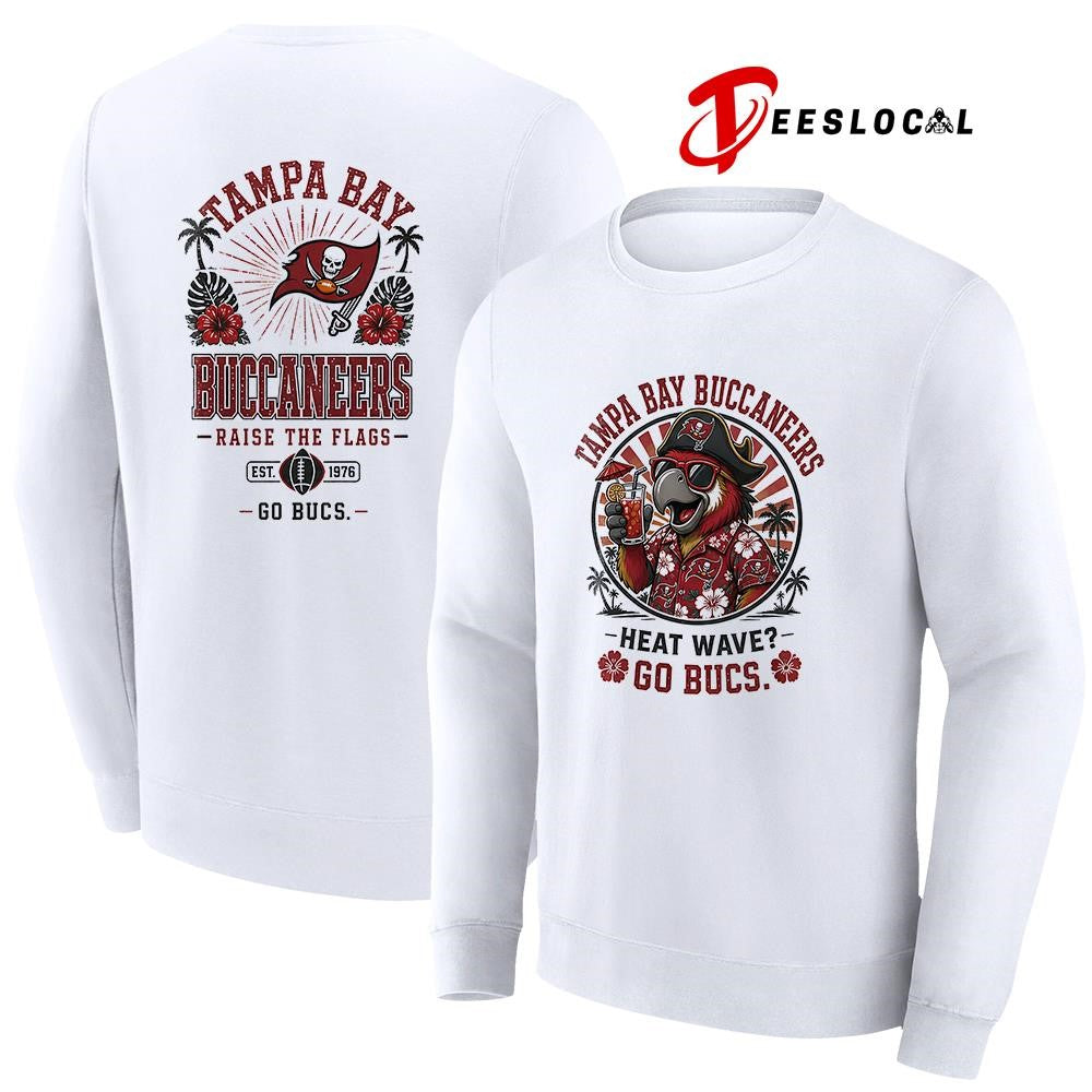 Tampa Bay Buccaneers heat wave beach vibes mascot shirt