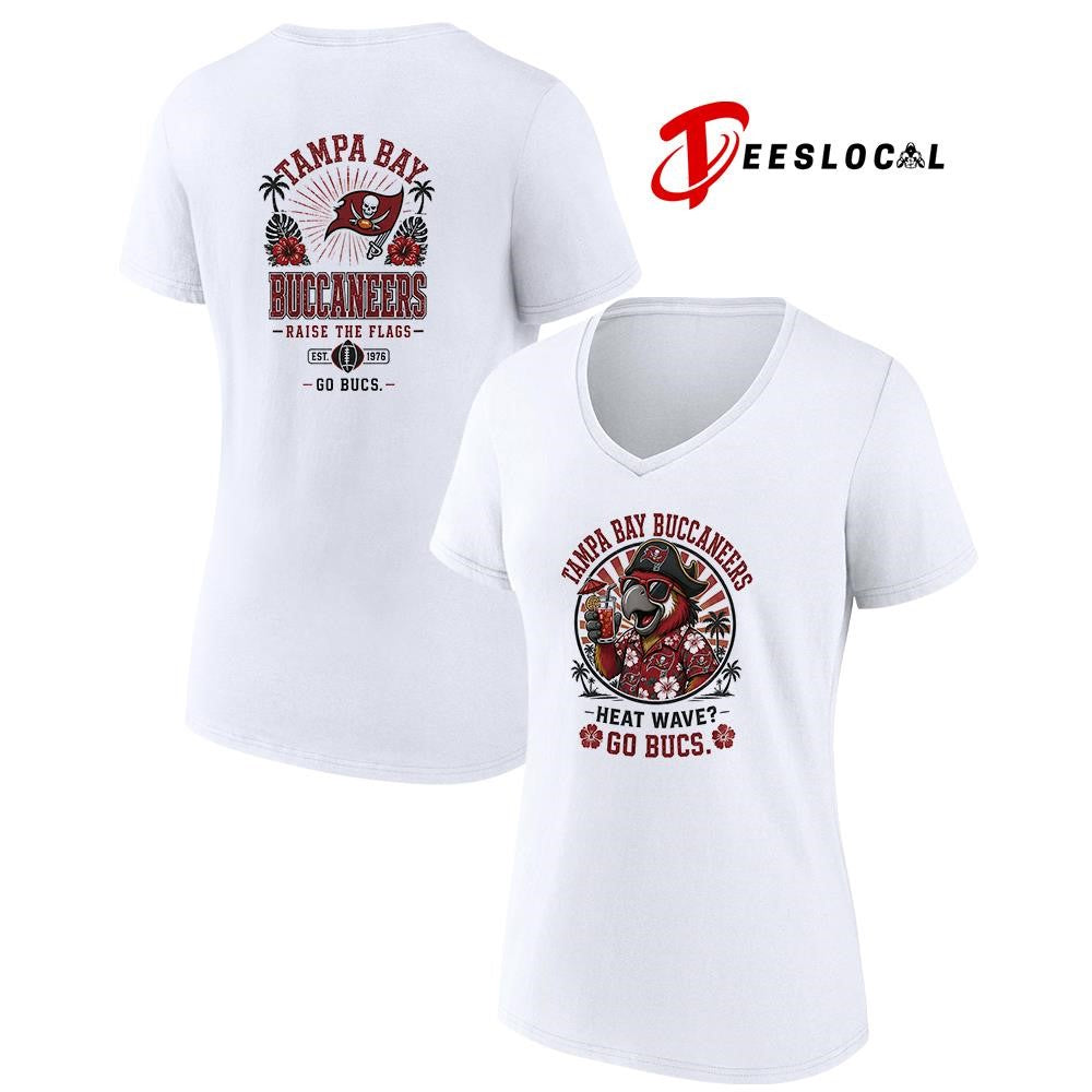 Tampa Bay Buccaneers heat wave beach vibes mascot shirt