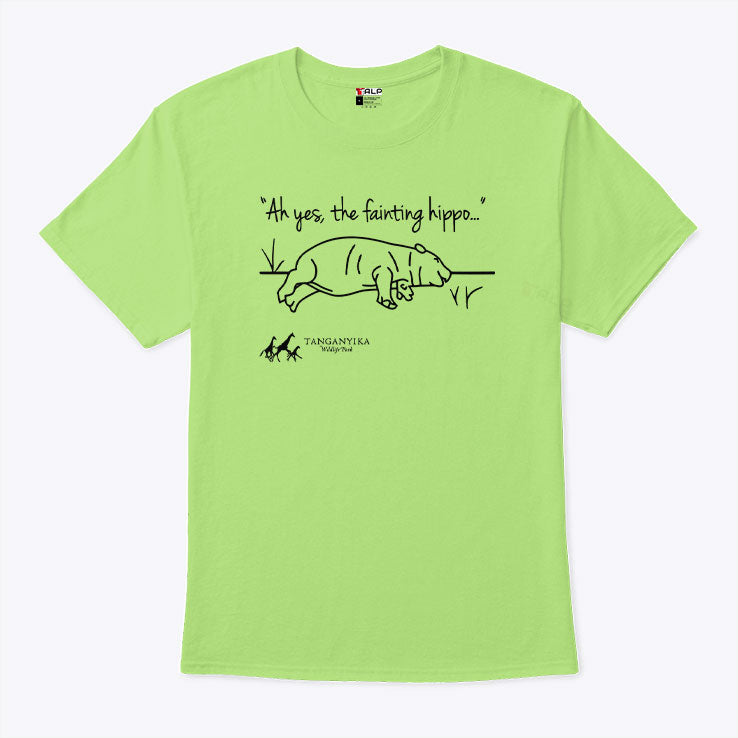 Tanganyika Wildlife Park Fainting Hippo T Shirt