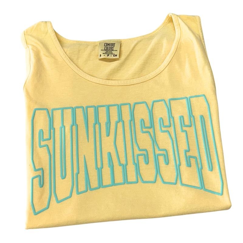 Tank Top - Mint Sunkissed PUFF Comfort Colors Tank Top