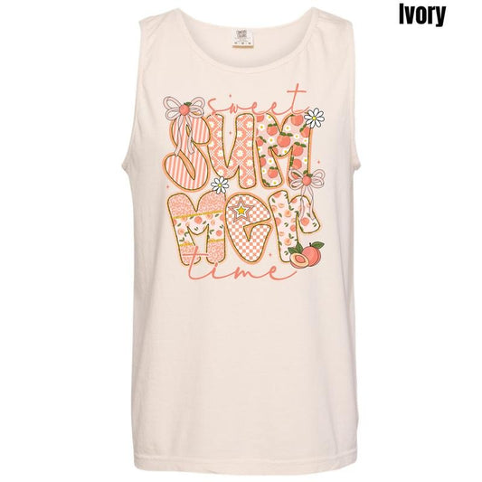 Tank Top - Peachy Summer Time Comfort Colors Tank Top 'NLB'