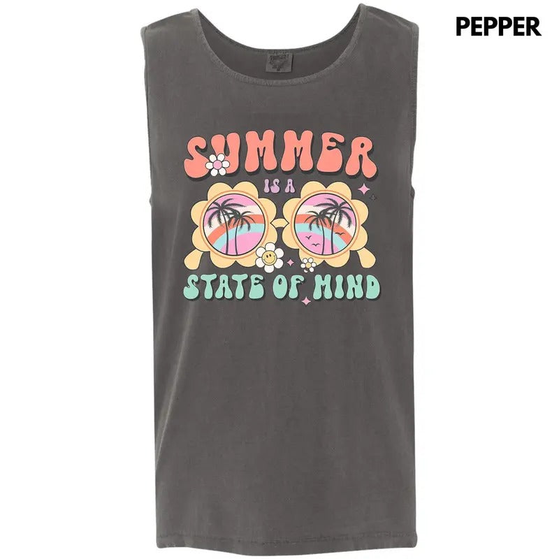 Tank Top - Summer State Of Mind Comfort Colors Tank Top