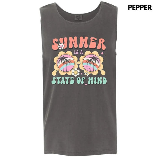 Tank Top - Summer State Of Mind Comfort Colors Tank Top
