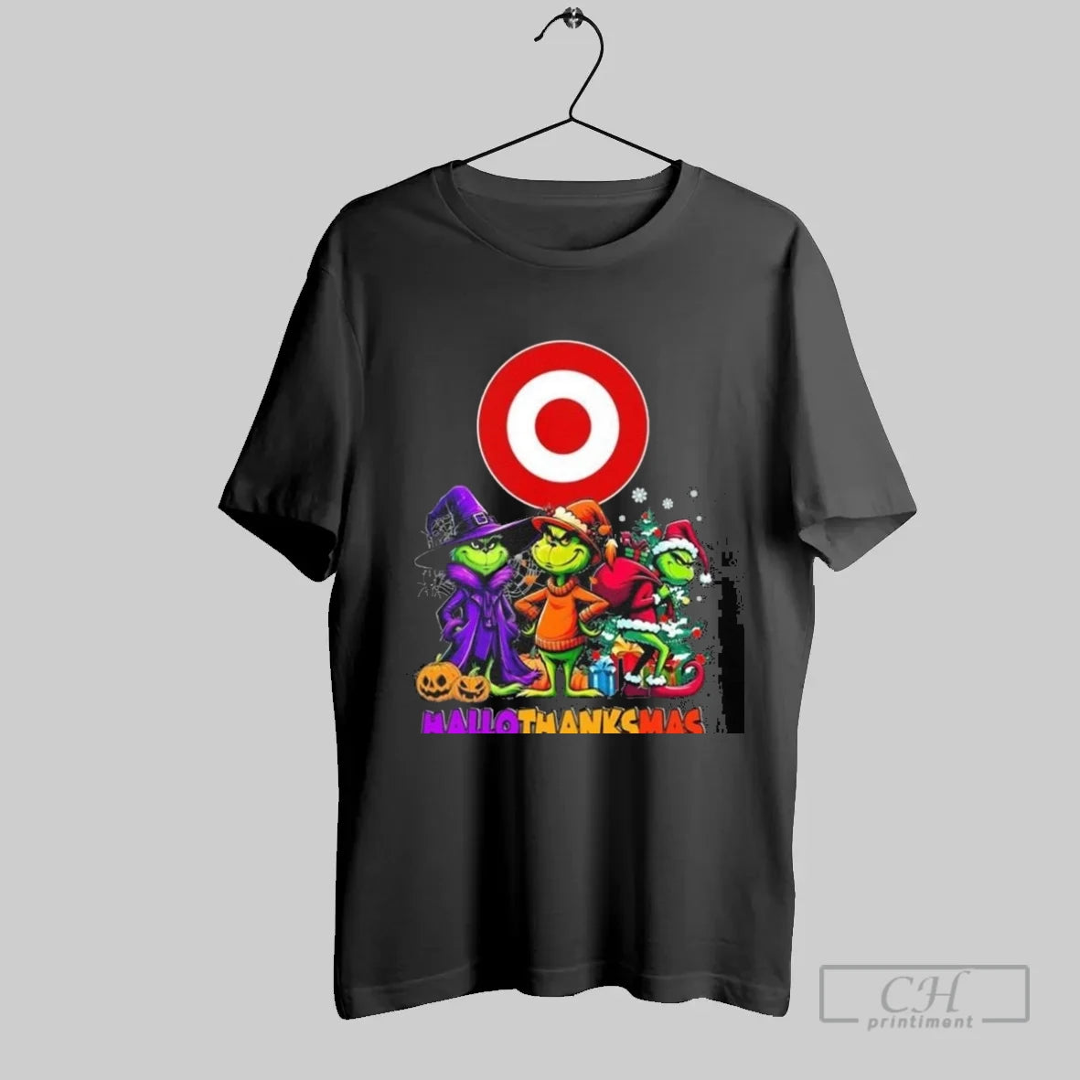 Target The Grinch Hallothanksmas 2025 - clothing by TeeHivey.com