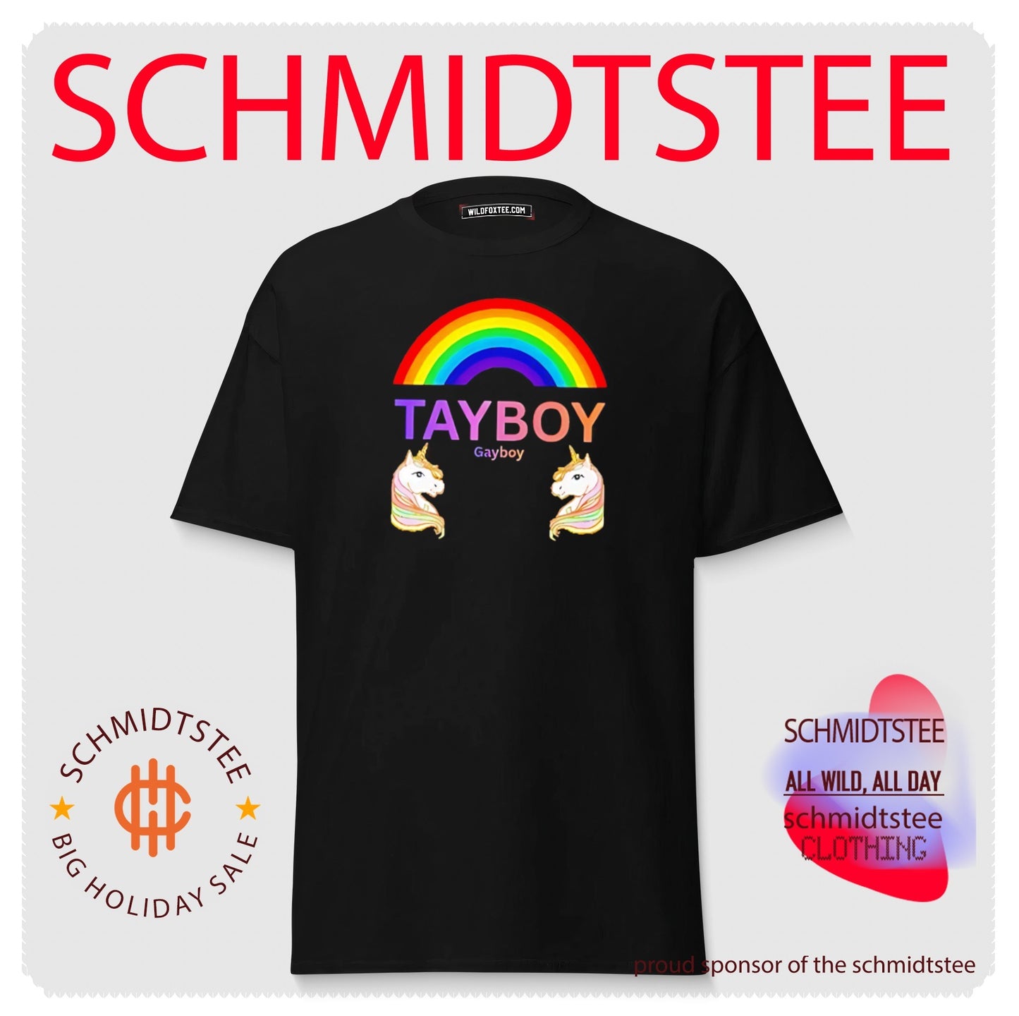 Tay Boy Gay Boy Unicorn Rainbow LGBTQ Pride shirt