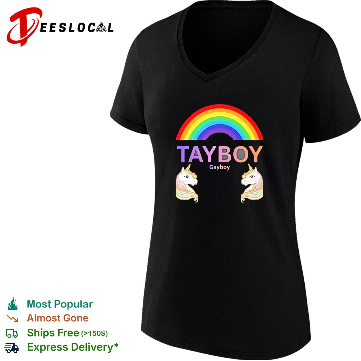 Tay boy gay boy unicorn rainbow shirt