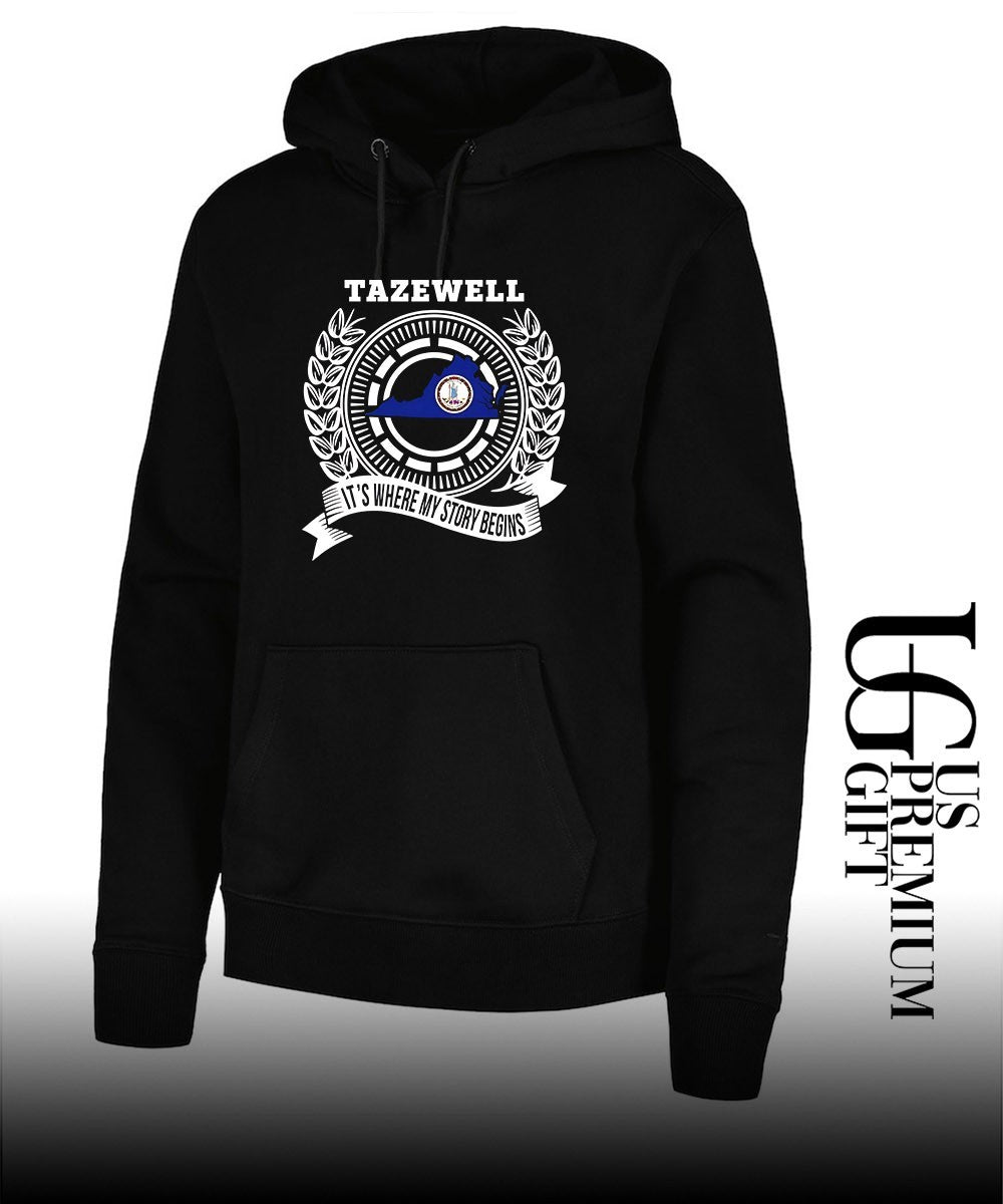 Tazewell It’s Where My Story Begins State Map shirt