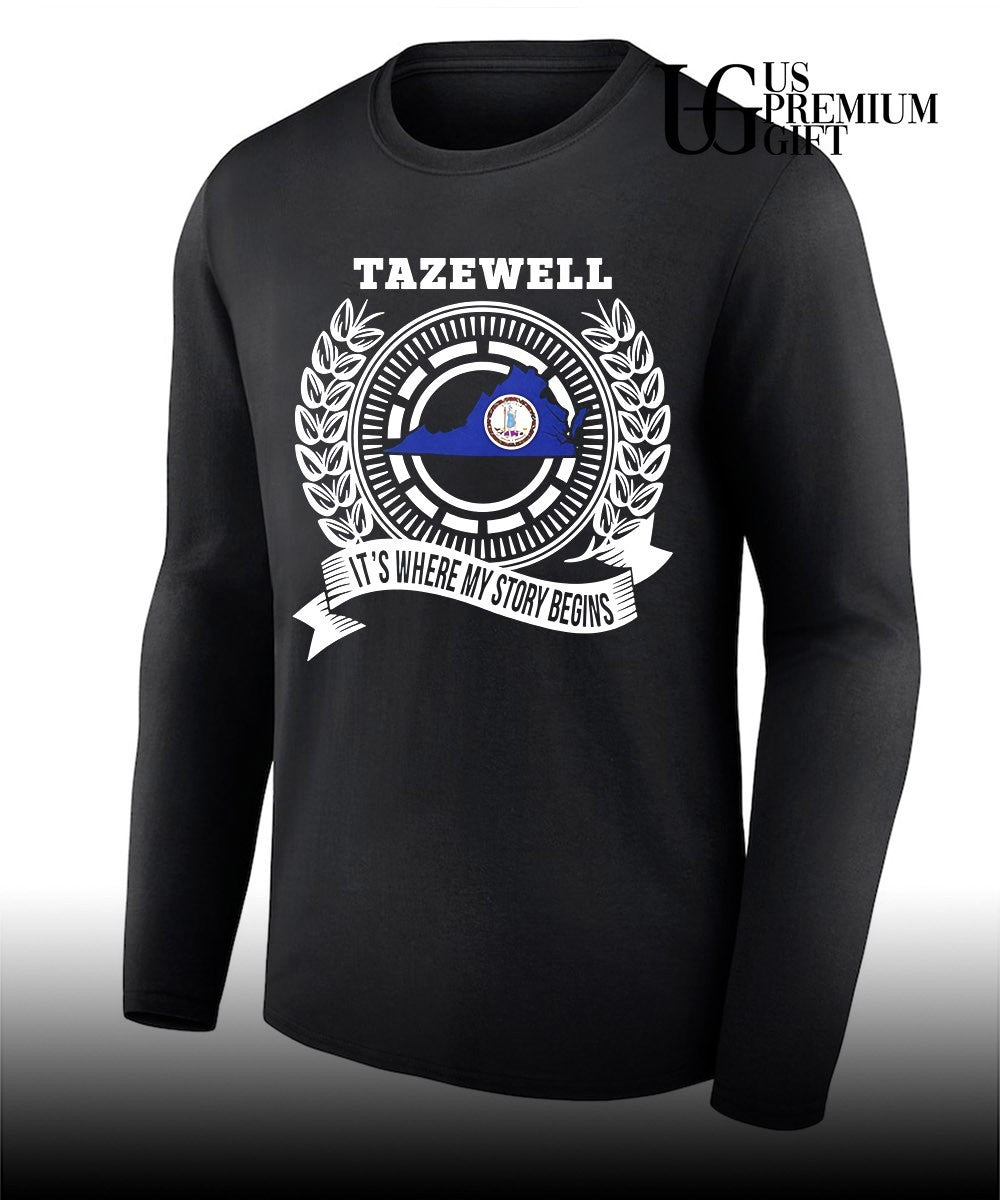 Tazewell It’s Where My Story Begins State Map shirt