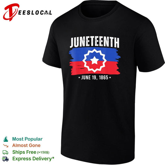 Juneteenth June 19 1865 star of freedom badge poster shirt